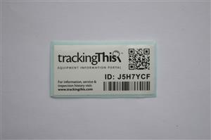 trackingThis White Polyester Labels