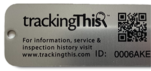 trackingThis QR barcode aluminium tags